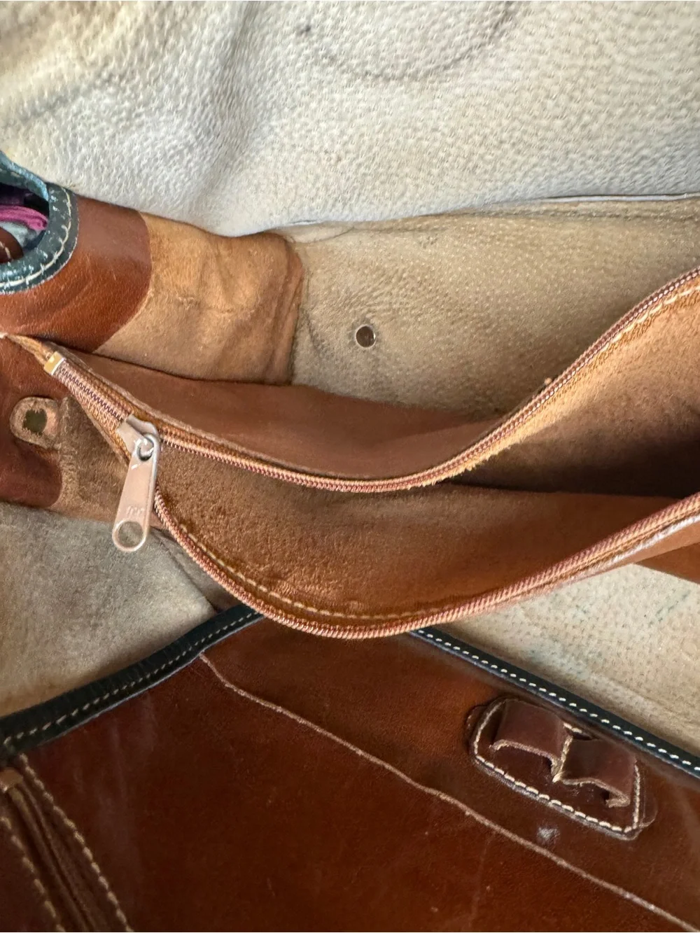 Brahmin 90s Vintage Tuscan Satchel Crossbody